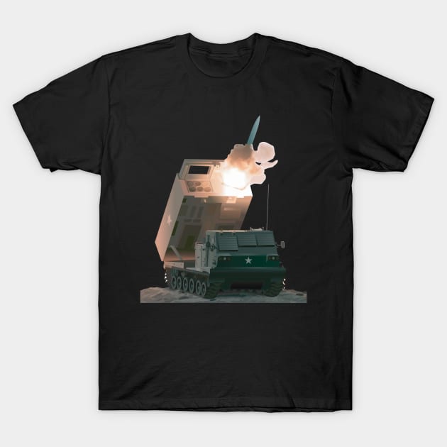 Army MLRS M270 X 300 T-Shirt by twix123844